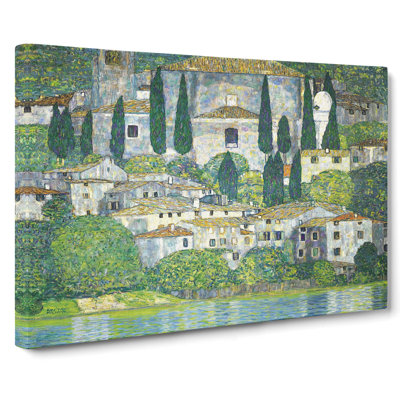 Church In Cassone by Gustav Klimt - Wrapped Canvas Painting