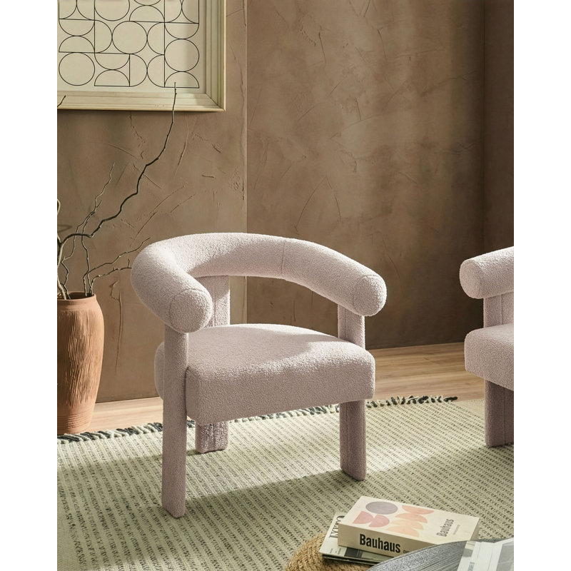 Armchair Aliany Boucle, Beige