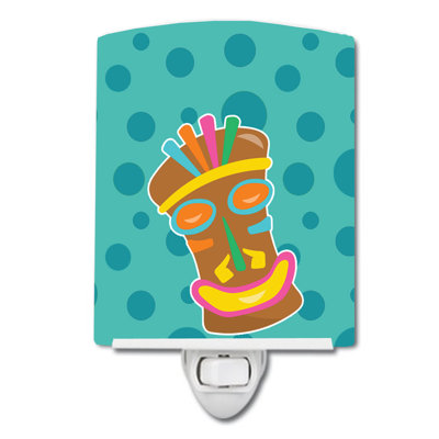 Tiki Face Ceramic Night Light