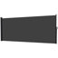 Retractable Side Awning, Outdoor Privacy Screen for Garden, Balcony 400 x 160cm, Black-135753506-135753507