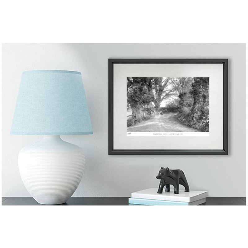 Flatford, Constable's Lane 1907 by Francis Frith - Single Picture Frame Print, 45cm H x 60cm W x 2.3cm D