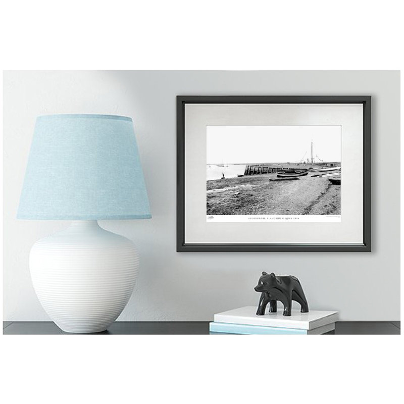 Aldeburgh, Slaughden Quay 1894 - Single Picture Frame Print, 28cm H x 36cm W x 2.3cm D