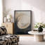 «Neutral Abstract Circle», chambre à coucher, impression sur toile encadrée, impression sur toile-128131858-128131863