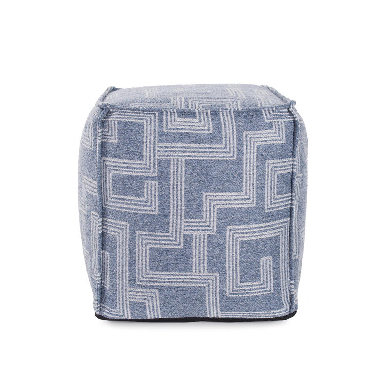 Pouf carré / extérieur Benny Syros Fog, Bleu