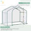 Serre portative portative, housse en PVC, maison chaude de jardin à cadre en acier