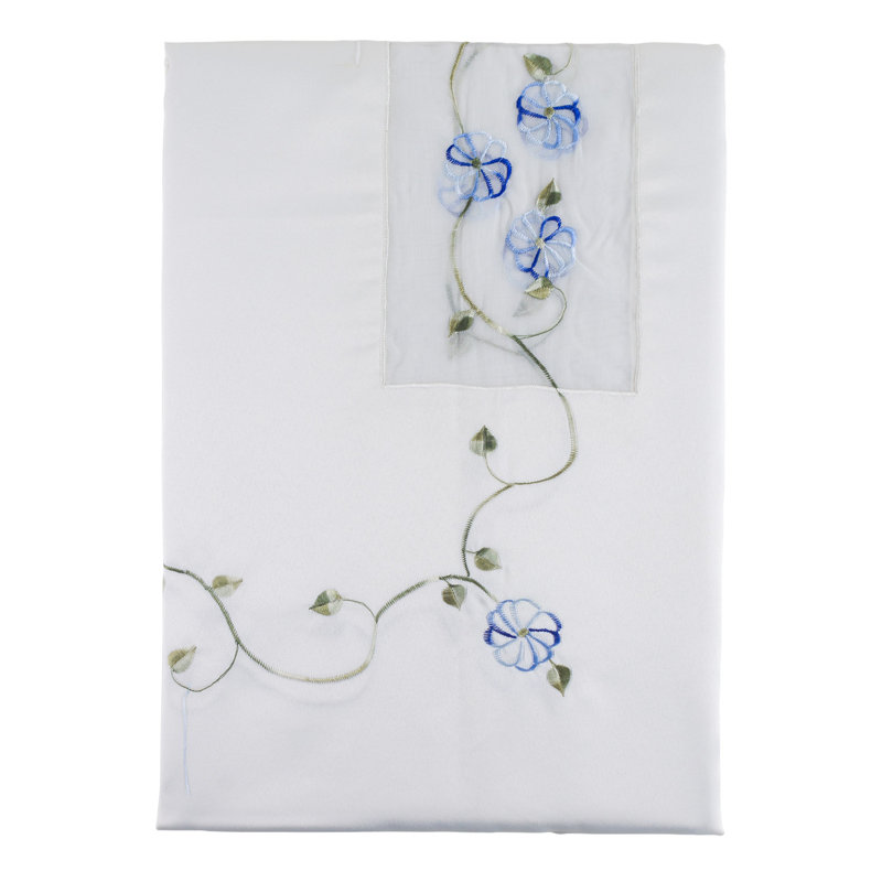Clematis Tablecloth, Blue