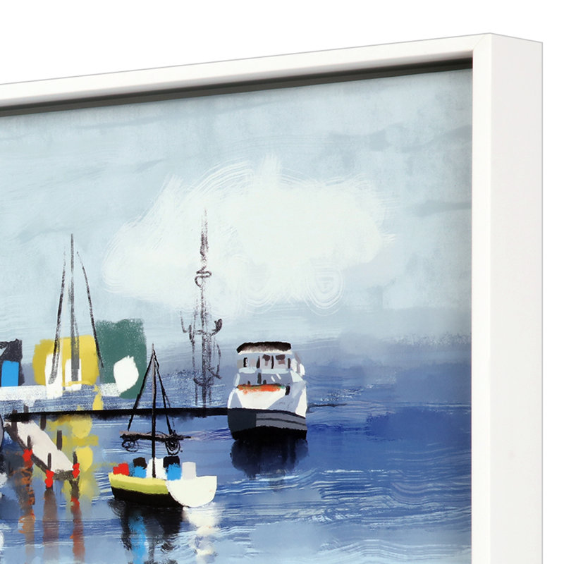 " Marina In The Fog " by Finn Painting Print