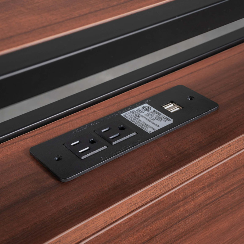 Structure de lit plateforme en métal avec lit gigogne, ports USB et support à lattes, sans sommier, Noir