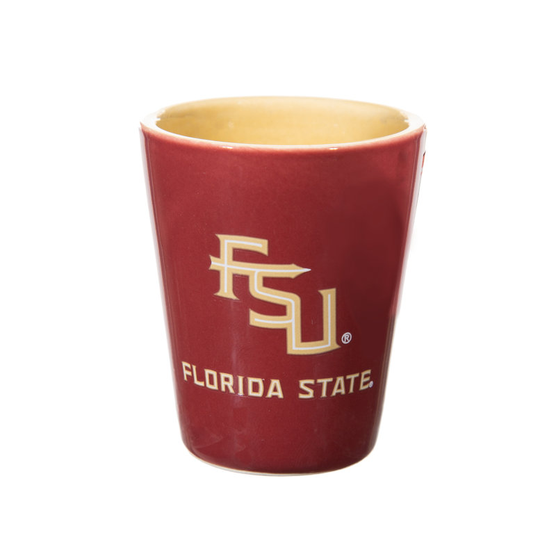 4 pièces en céramique et verre 2 oz Ensemble de tasses, Université Florida State