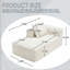 Canapé-lit en chenille Minimalist-1018359590