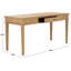 Shelbie 1 Drawer Reeded Desk-1991142764