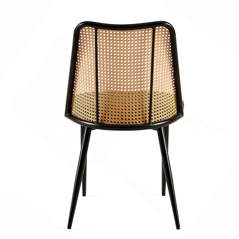 Boucle Upholstered Dining Chairs , Vert, 4