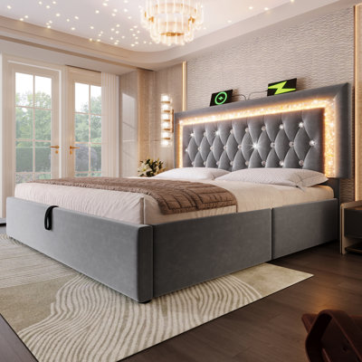 Upholstered Ottoman Storage Bed