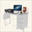 Office Desk With Power Outlet,3 Drawers,Side Pocket, Study Desk Easy To Assemble,Frame Stability Reversible For Home Desk, Company Computer Desk, Game Table,Vanity Table