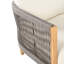 Fauteuil club d'extérieur en bois d'acacia avec coussins Harrill-508471134