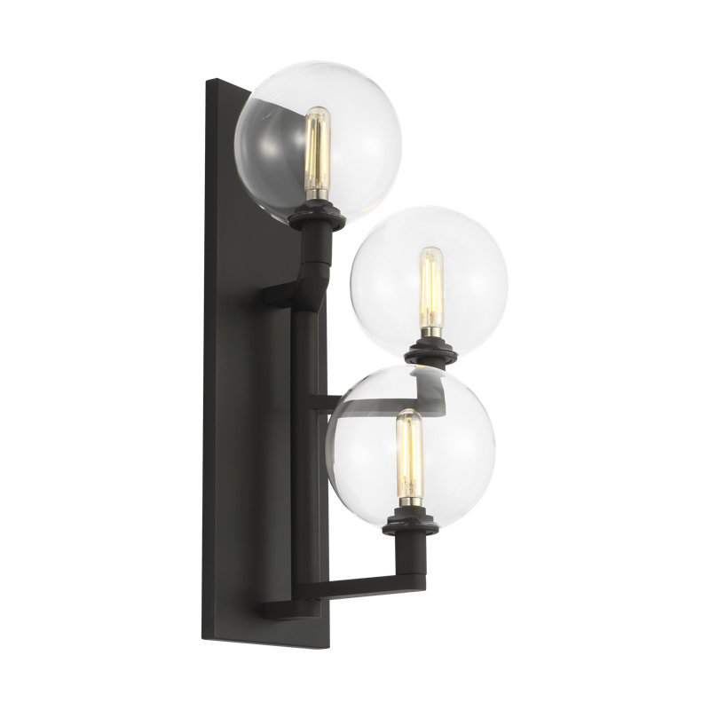 Gambit 3 - Light Armed Sconce, Yes, Nightshade Black