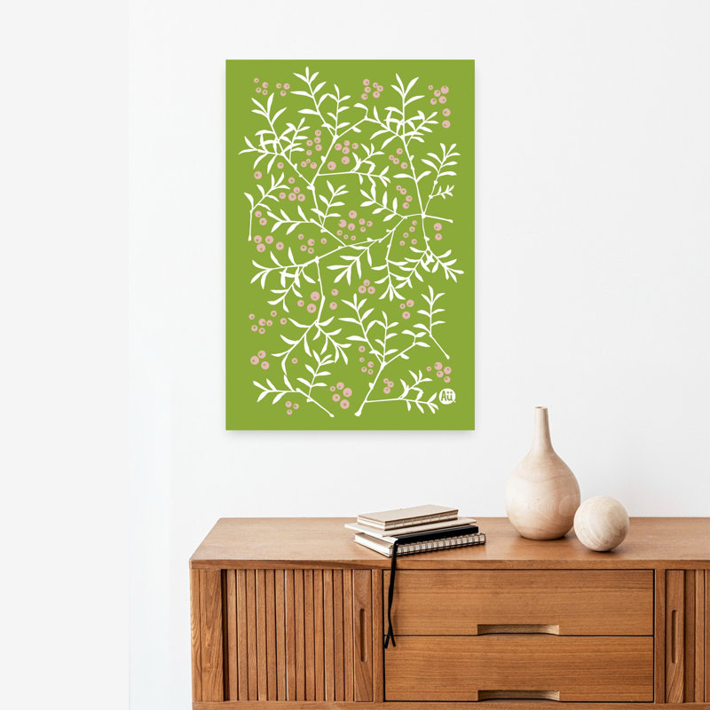Contemporary Art Abstract Contemporary Forest Landscape Wall Art by Aia Ueno - Wrapped Canvas Print, 60.96 cm H x 40.64 cm W