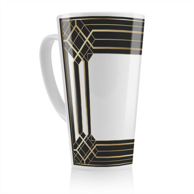 Art Deco Frame Latte Mug