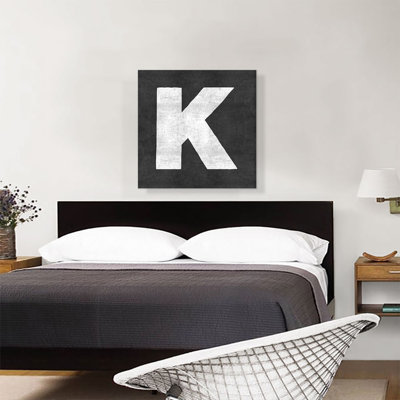 " Chalkboard Alphabet Letter K "