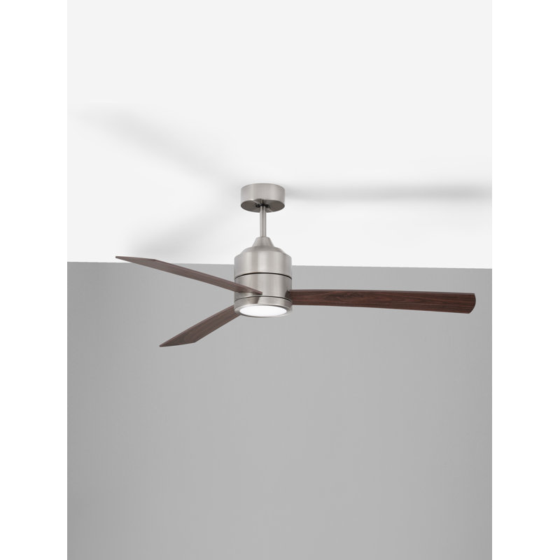 Ceiling Fan with LED Lights, Silver