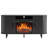 Modern Fireplace Tv Stand For Tvs Up To 80'', Fluted Entertainment Center With Electric Fireplace, Media Console Cabinet For Living Room-405256780