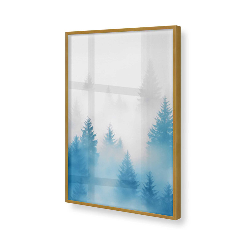Frozen Echoes I, Single Picture Frame Polished Gold, 11.25" H x 9.25" W
