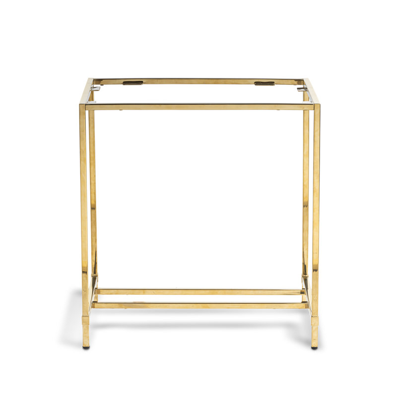 St. Tropez End Table, Mirrored Champagne
