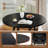 47 Inch Dining Table w/8 Metal Supporting Legs & Cross Base for Dining Room-1466629119-1466629106
