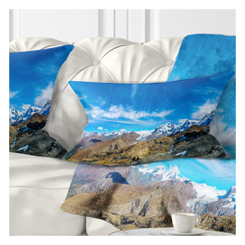 Coussin lombaire Paysage des montagnes en Suisse