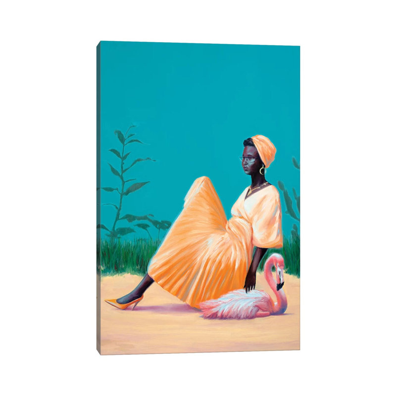 Back To The Plastic Garden by Alexander Grahovsky - Wrapped Canvas Painting, 101.6 cm H x 66.04 cm W x 1.91 cm D