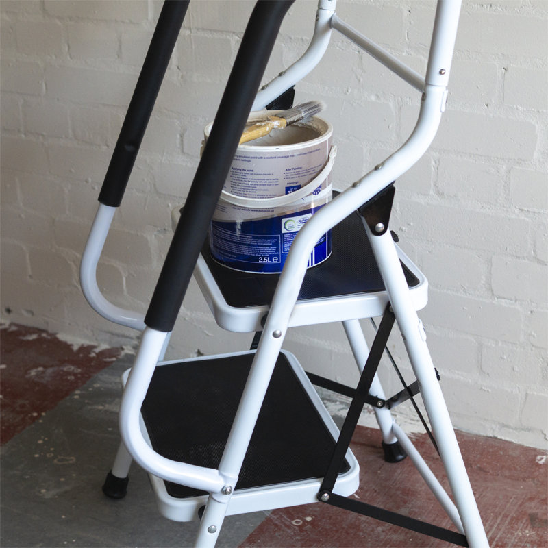 2 - Step Metal Folding Step Stool
