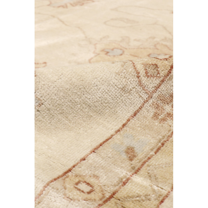 Tapis ivoire noué à la main Kensu