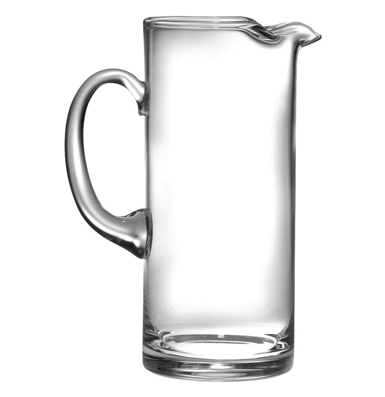 Classic Clear European Glass 54 oz. Pitcher with Handle