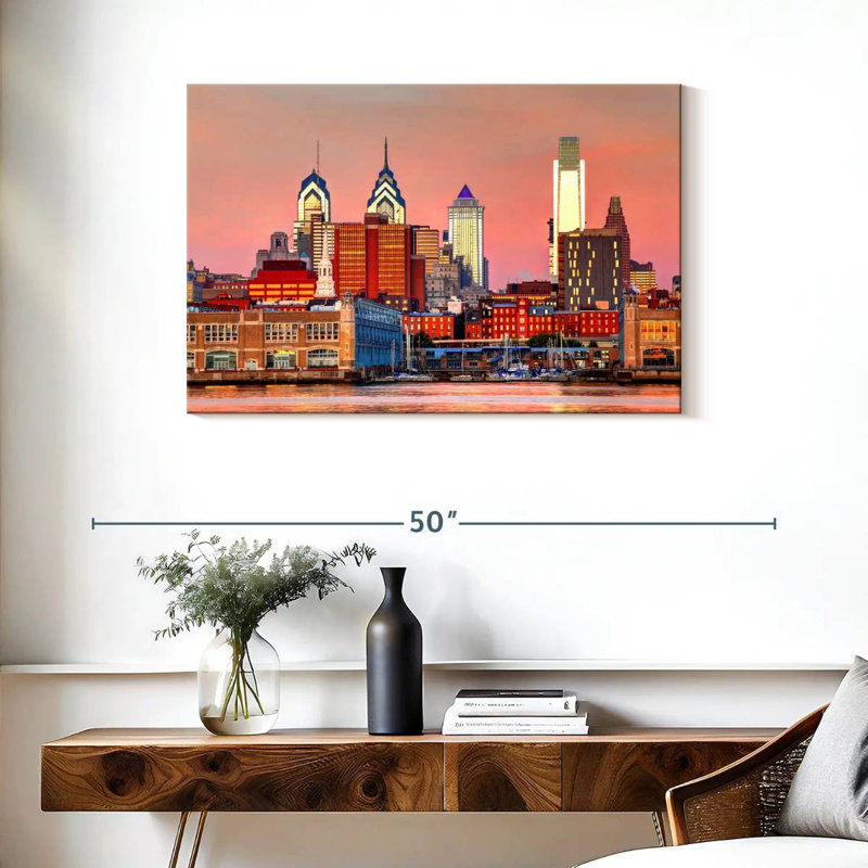 Kavia Philadelphia Skyline, 24" H x 36" W