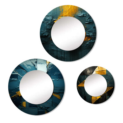 Elizet Metal Round Mirror