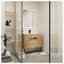 Meuble-lavabo simple 36 po avec plateau en céramique Ashaya-1758115599
