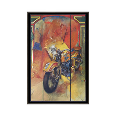 «Debout au mur», reproduction d'art sur toile encadrée
