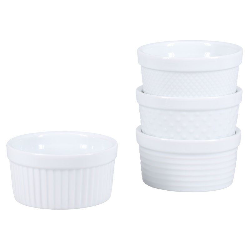 BIA Cordon Bleu Porcelain Textured 6 oz Ramekins
