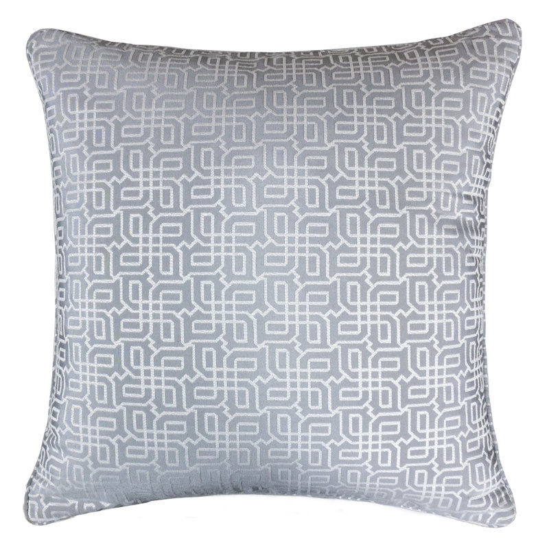 Sealena Outdoor Square Pillow Cover & Insert, Silver