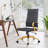 Jive Gold Stainless Steel Highback Office Chair-944345612-1042055043