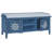 Perez Cotton Blend Upholstered Bench with Cabinet and Shoe Storage