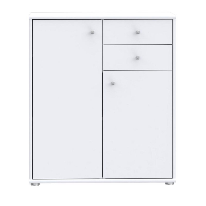 Amandla 2 Drawer 73.7Cm W Combi Chest, White