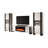 Rushank Modern Entertainment Center for TVs up to 88" with Electric  Fireplace Included-1105059222