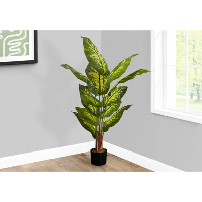 47 "plante à feuilles persistantes artificielle d'intérieur, verdure artificielle avec feuilles en pot, plancher décoratif chaud