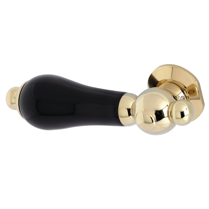 Levier de réservoir de toilette à fixation frontale Kingston Brass Duchess, Laiton poli