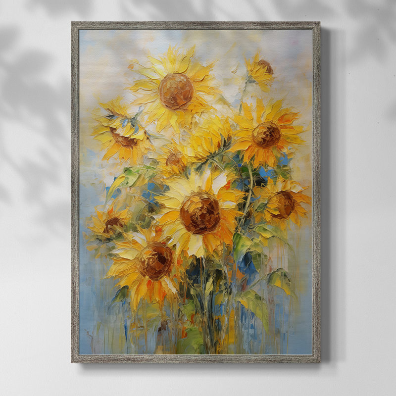 Reproduction encadrée FLORAL Series CDXLVII - bois massif, H 30 po x l 24 po