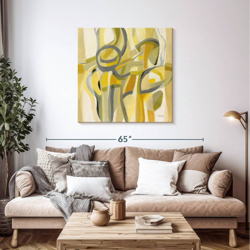 Mid Mod Yellow, 39" H x 39" W