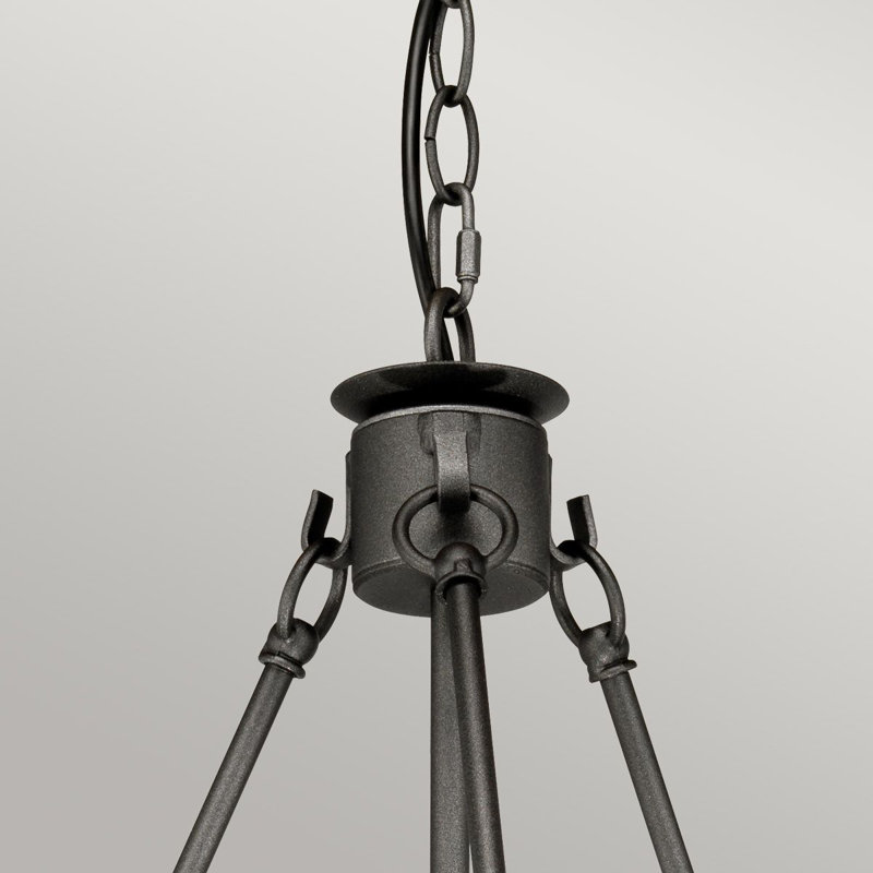 Augill 6 - Light Waggon Wheel Chandelier