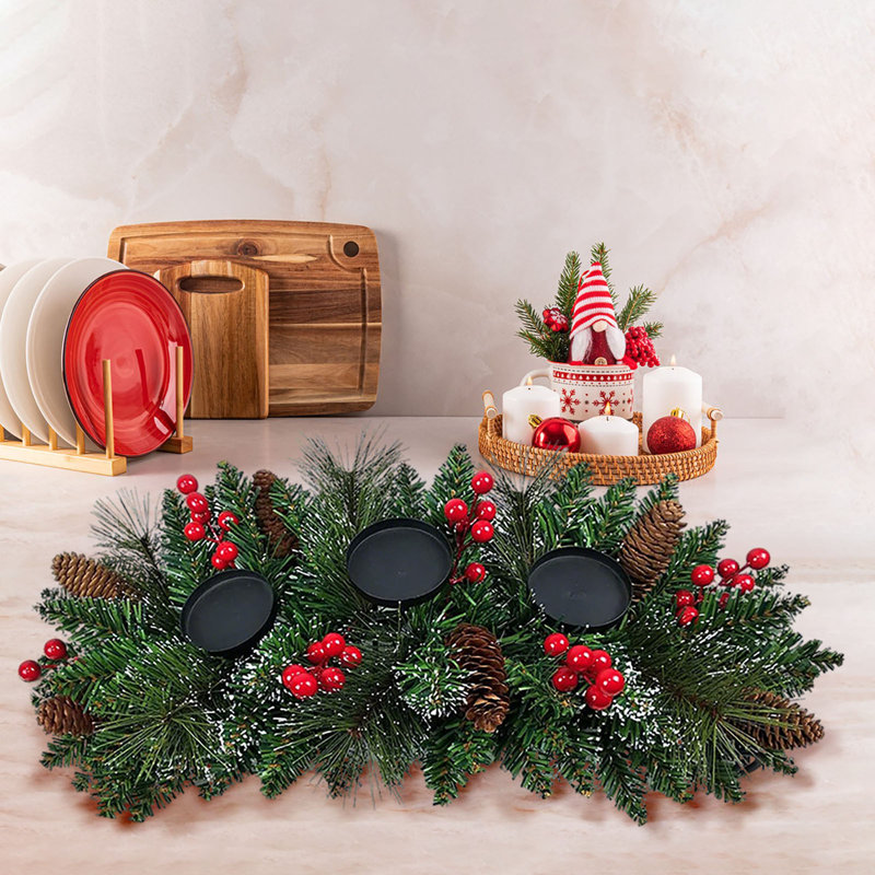 Bougie de Noël de Noël à la maison, E
