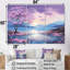 «Beautiful Pink Rhododendron Landscape I - Flower Field», ensemble d'art mural sur toile-107736578-107736573
